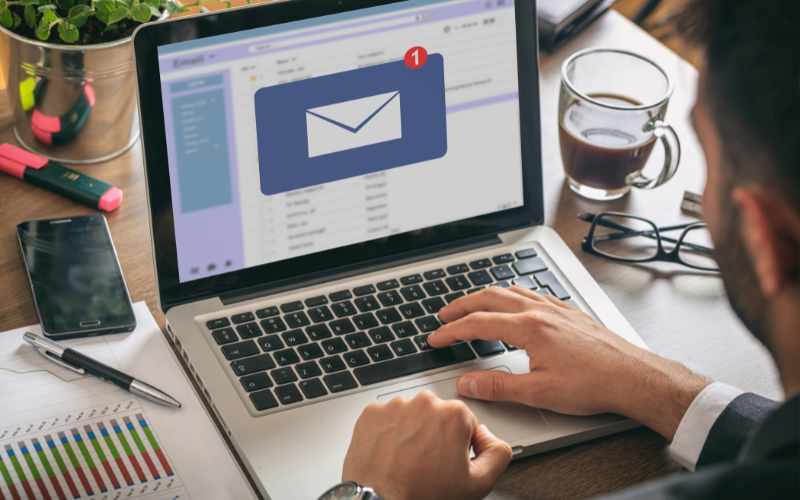 visual representation of email marketing posted by Coheseo